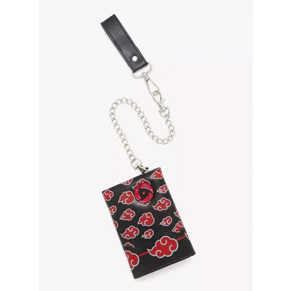 Naruto Shippuden Akatsuki Trifold Black & Red Wallet